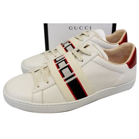 gucci 3 stripes|gucci stripe leather sneaker.